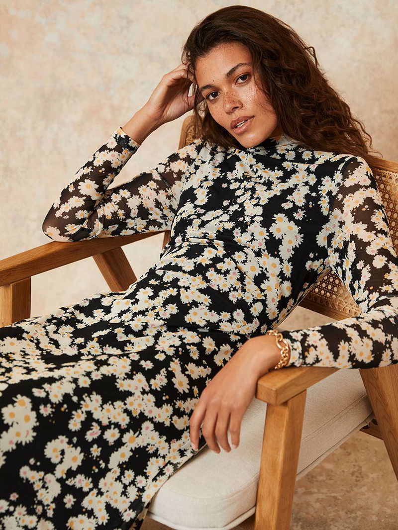 maroon dresses women Plus Size Burgundy Dress, Women's Plus Size Designer Discover elegance with our New Arrival: Plum Luca Color:Thyme Floral ESN-S16913