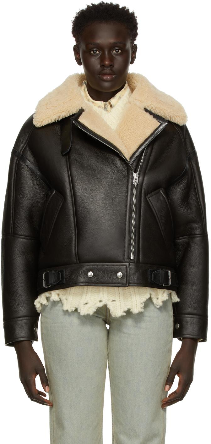 Shearling Jacket Acne Studios Biker Jacket Sale ACNE STUDIOS