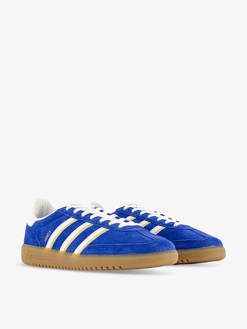 ADIDAS Hand 2 Brand-Stripe Suede Low-Top Trainers | endource