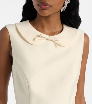 SELF-PORTRAIT Belted Taffeta Midi Dress | endource
