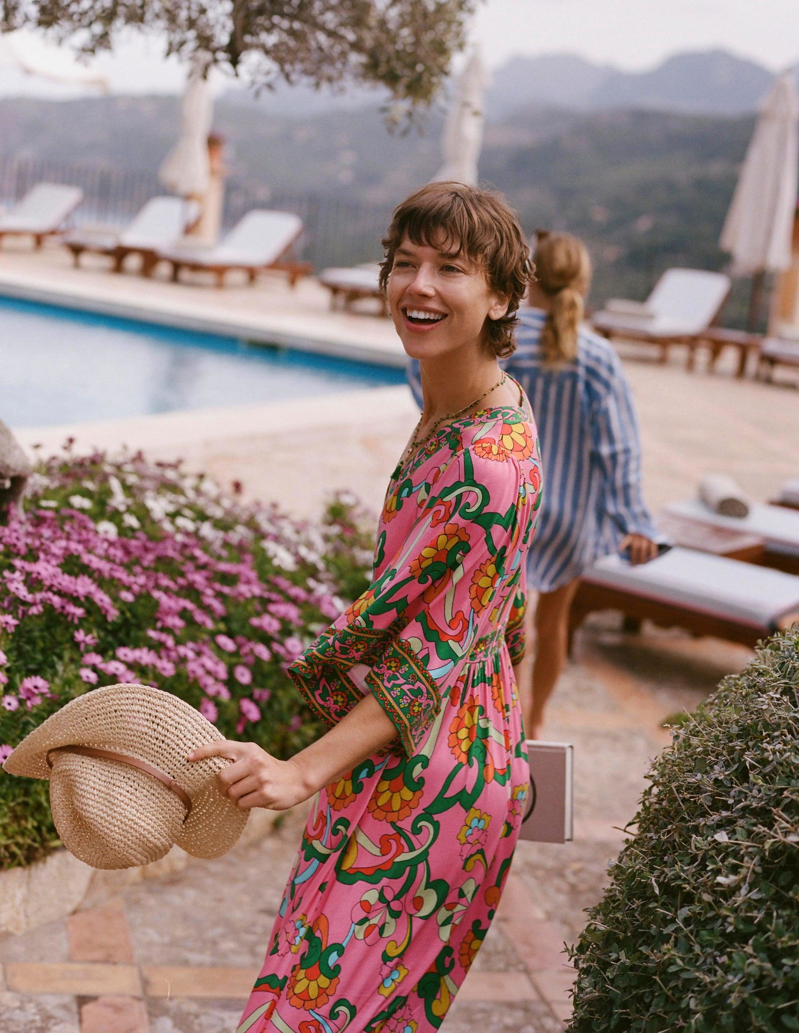 60% off BODEN Maya Kimono Jersey Maxi Dress