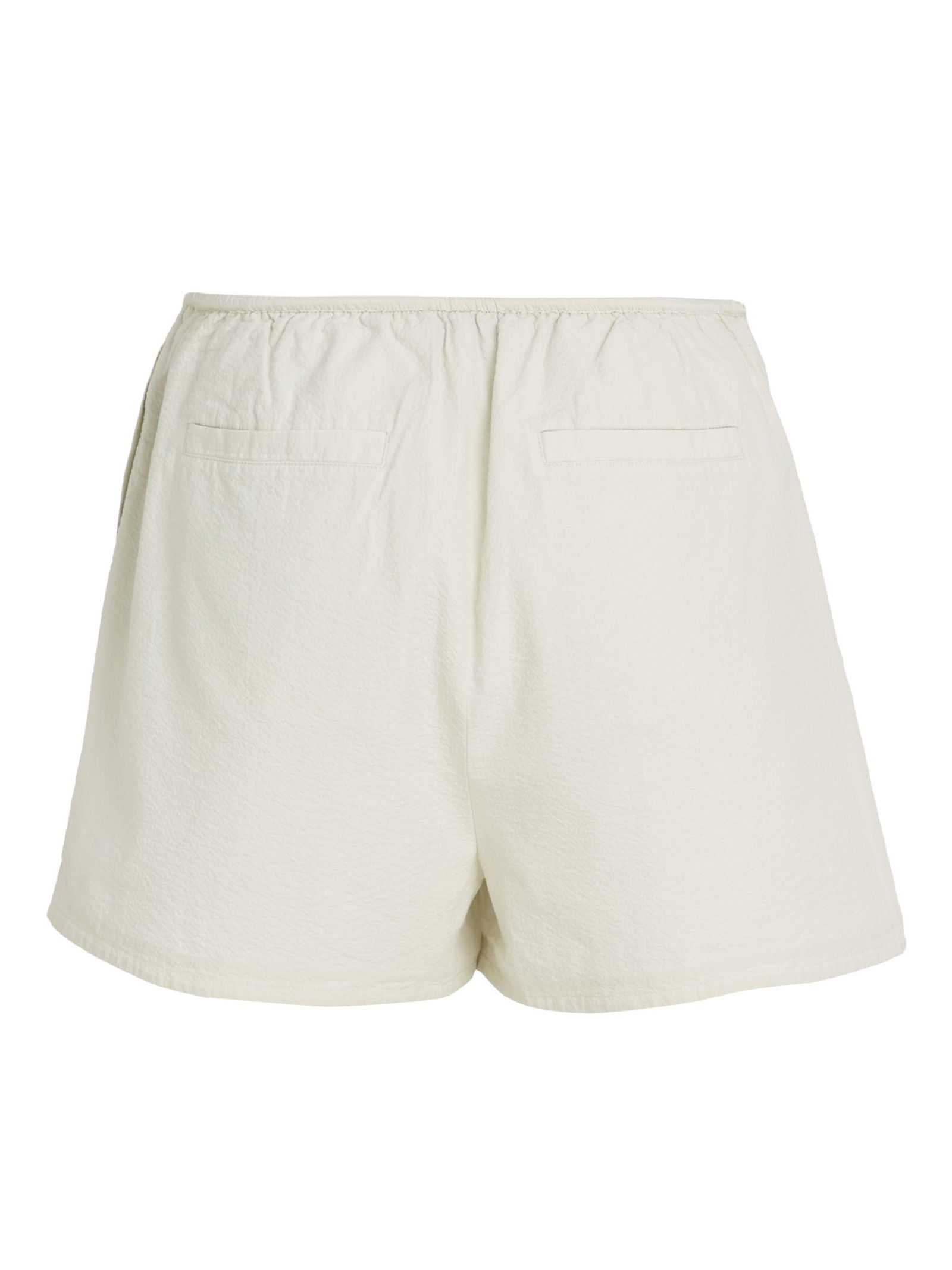 Calvin Klein Seersucker Cotton Shorts In Icicle Endource