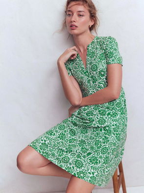 white christmas dresses Boden Women's Valeria Crochet Trim Cardigan in Green