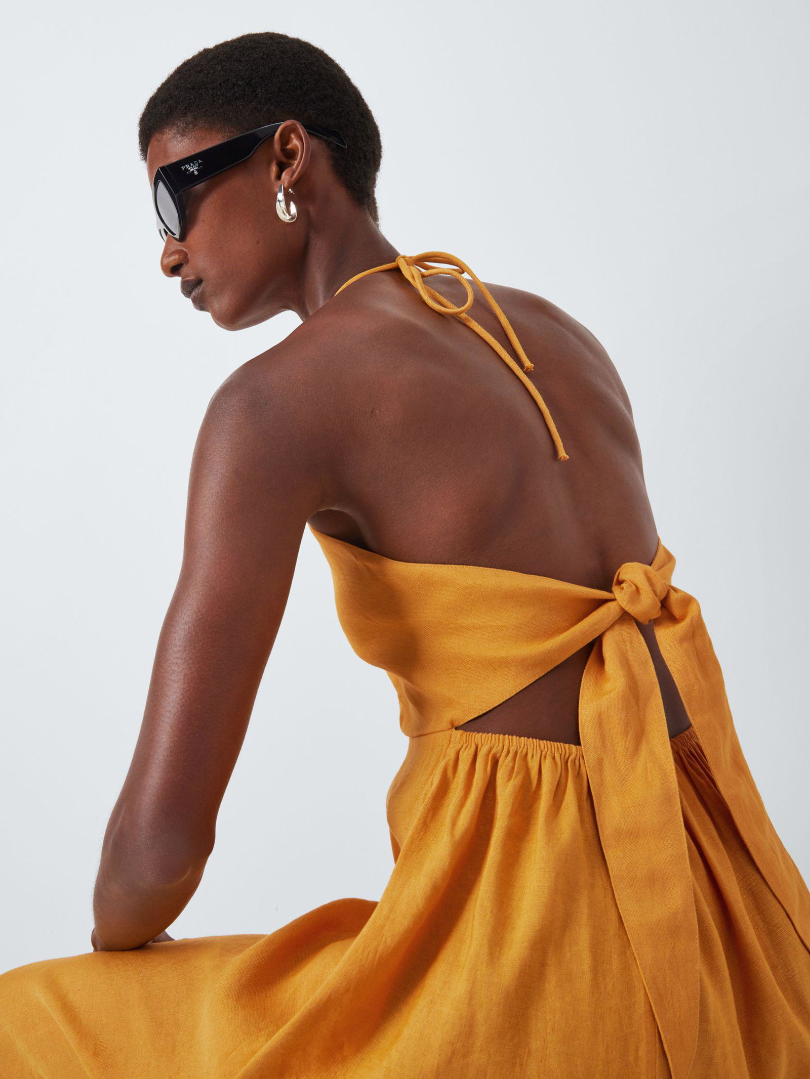 john lewis beach dresses Cross Back Dress Adult size:14 US womens-tallboots french retro yellow hanging