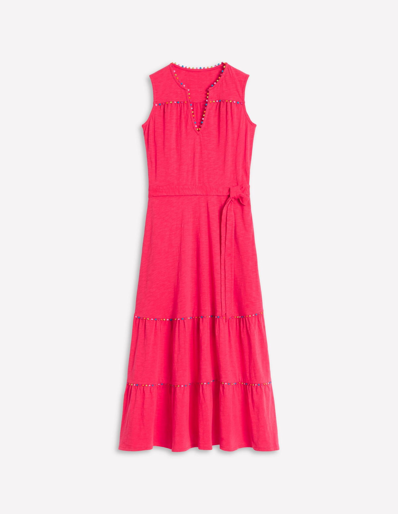 BODEN Tara Trim Tiered Jersey Dress | endource