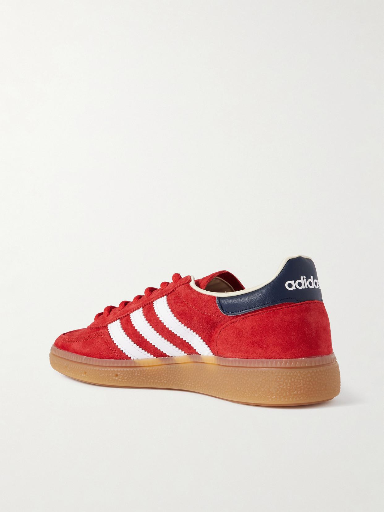 ADIDAS ORIGINALS Adidas Originals x Sporty & Rich - Olympic Spezial  Embellished Leather And Grosgrain-Trimmed Suede Sneakers | endource