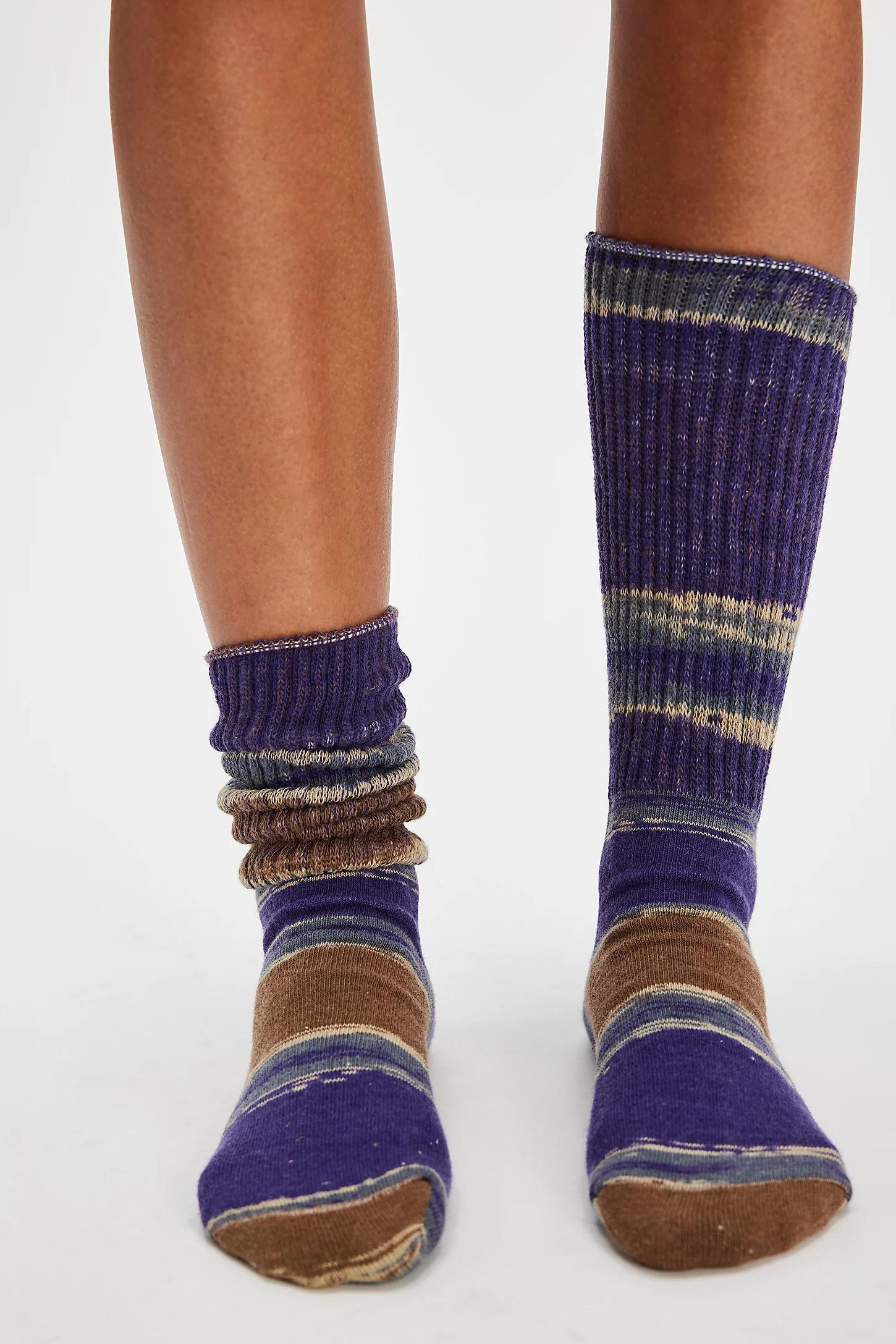Kasuri Slub Socks
