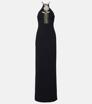Michael Kors Georgette Pleated Halter Dress | endource