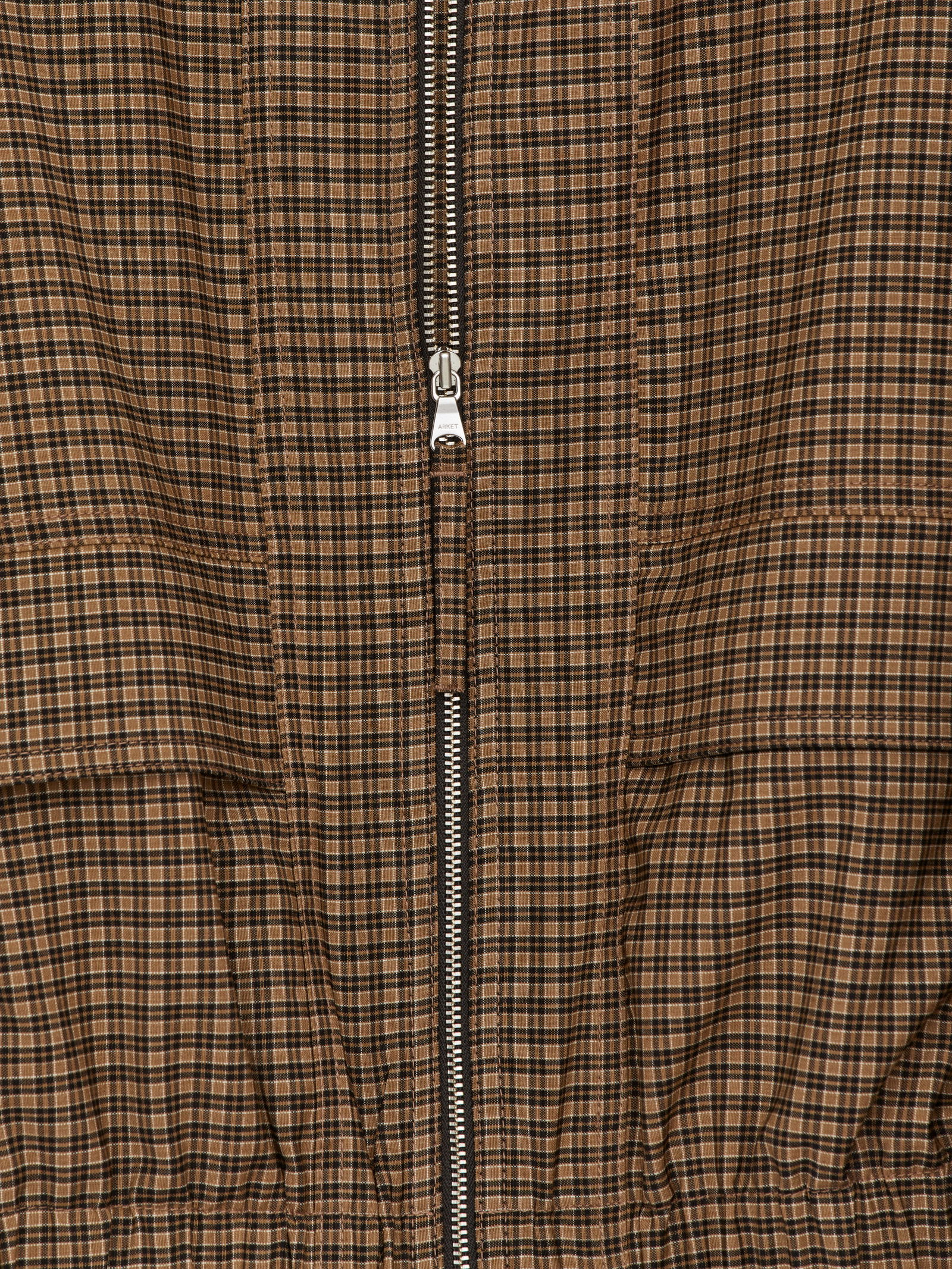 ARKET Checked Zip Jacket | endource