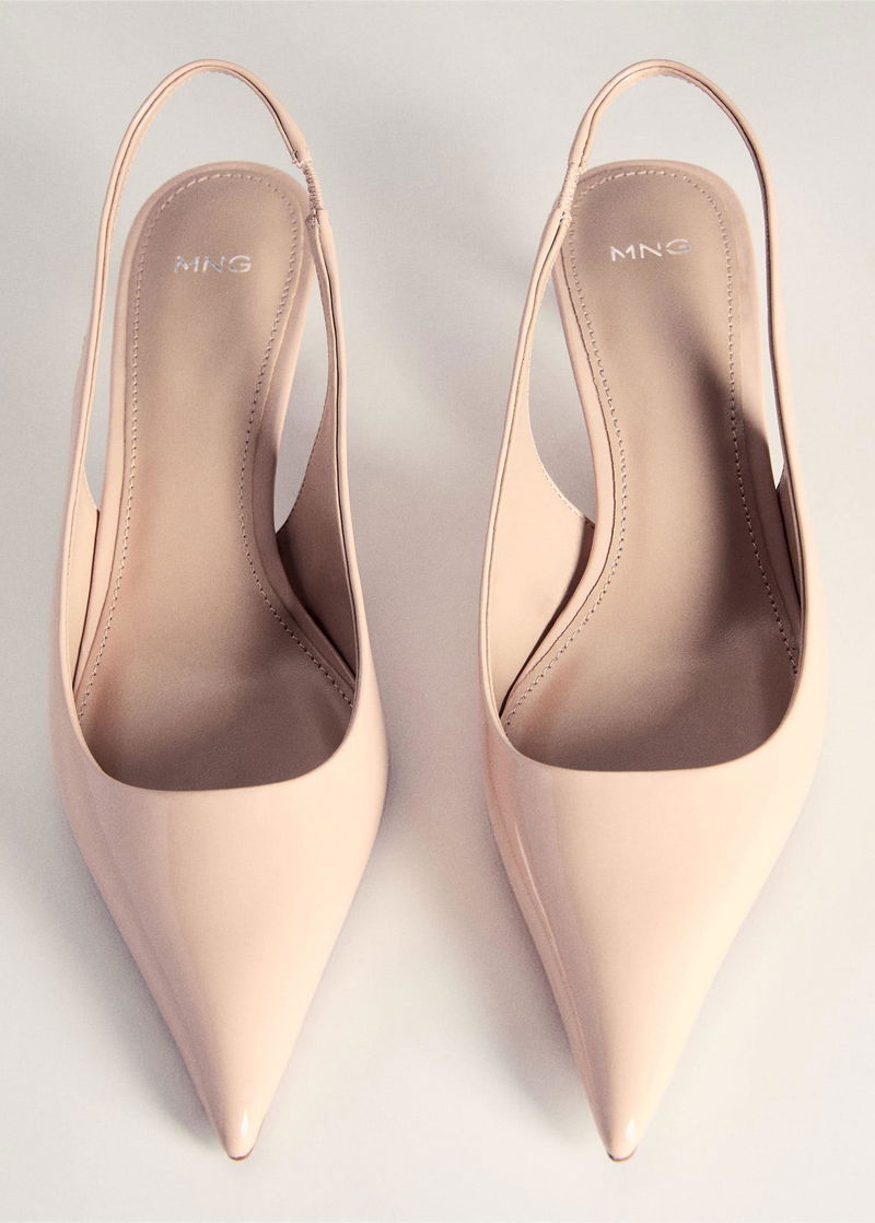 mango a nude MANGO Pointed Toe Heel Shoes in Nude | endource