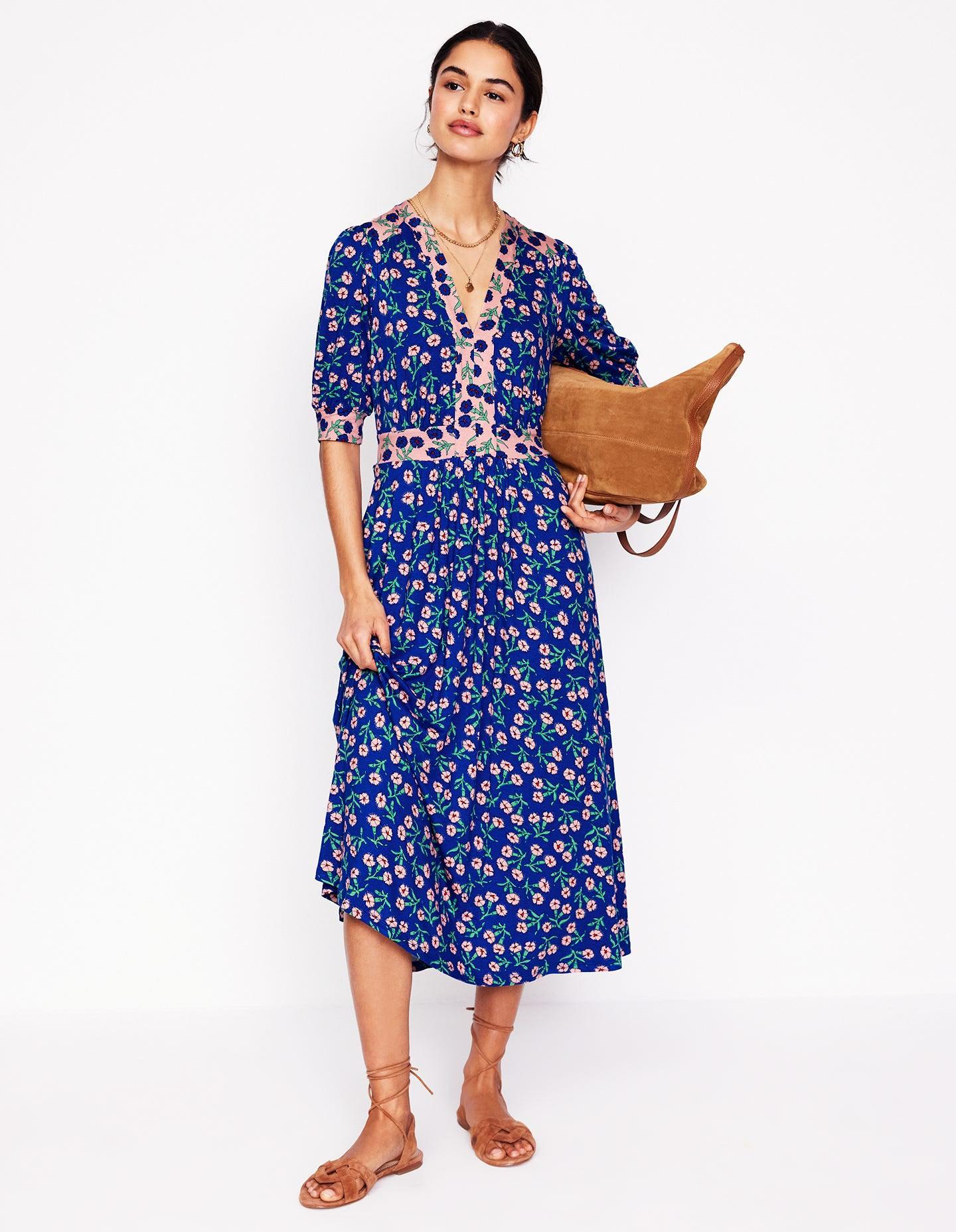BODEN Lily Jersey Midi Tea Dress | endource