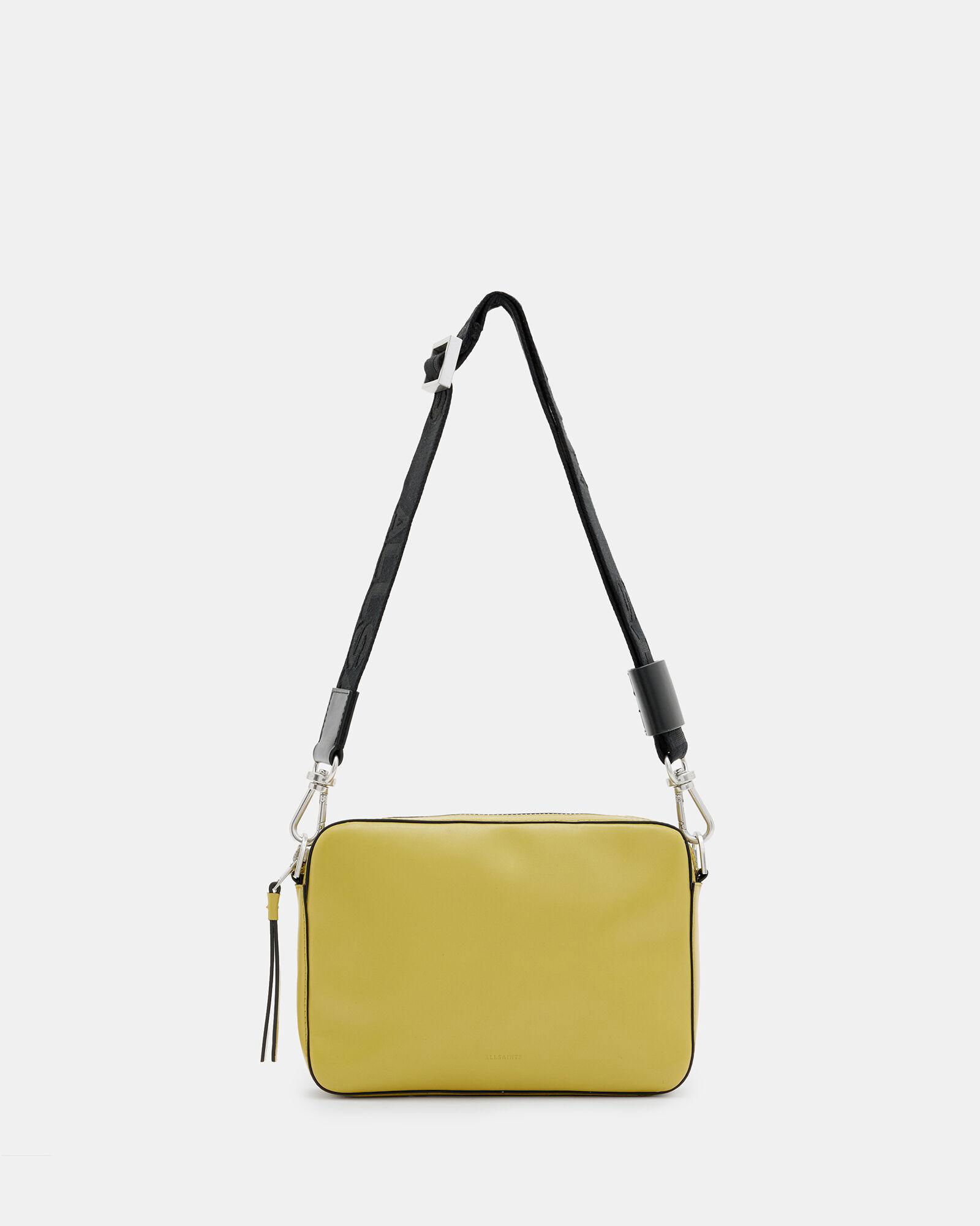 ALLSAINTS Lucille Leather Crossbody Bag in Sap Green | Endource