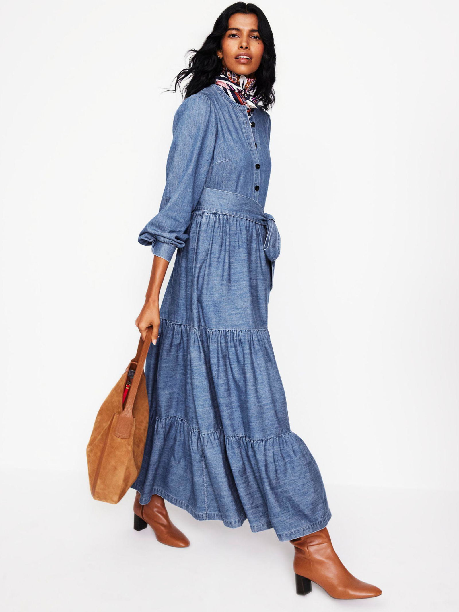 knee length dresses for ladies Heavenly Linen Maxi Dress main image 1