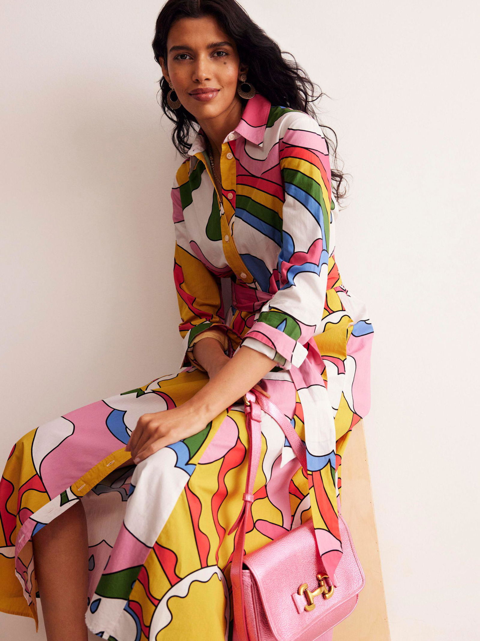 amy cotton midi shirt dress Buy Boden Purple Amy Cotton Midi Shirt Dress from Next USA