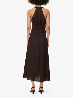 maroon halter top dress VENUS Halter Mini Dress | Dark Red