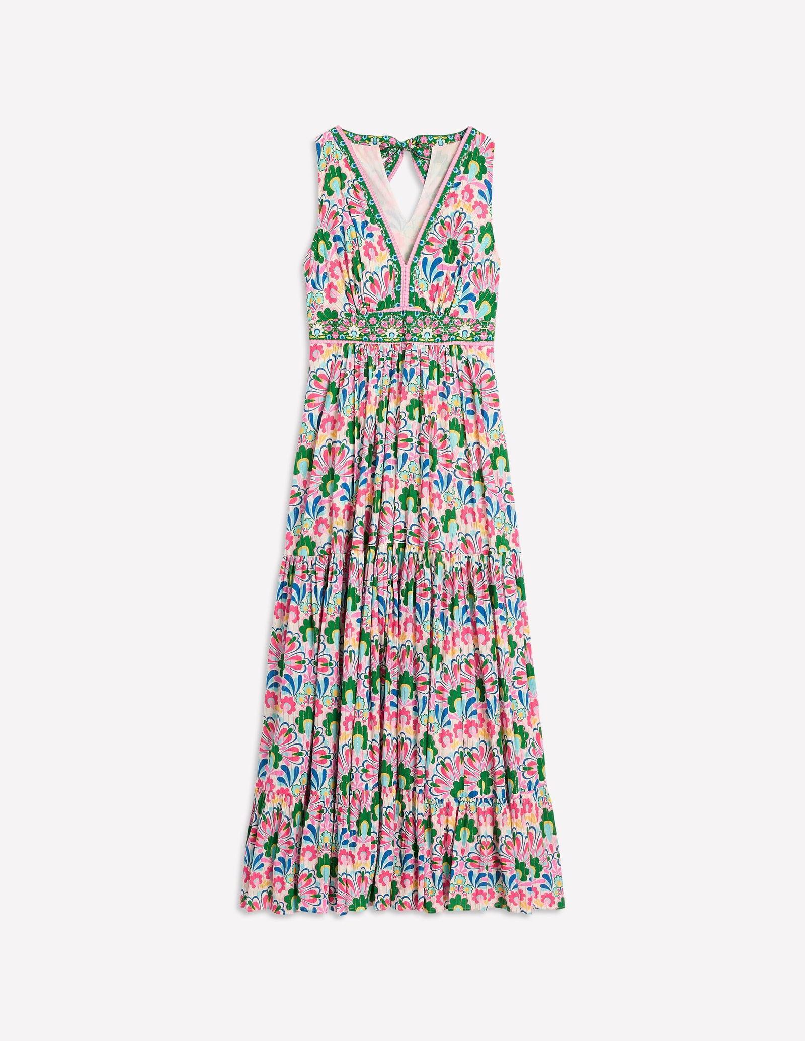 serena cotton tie maxi dress BODEN Serena Cotton Tie Maxi Dress
