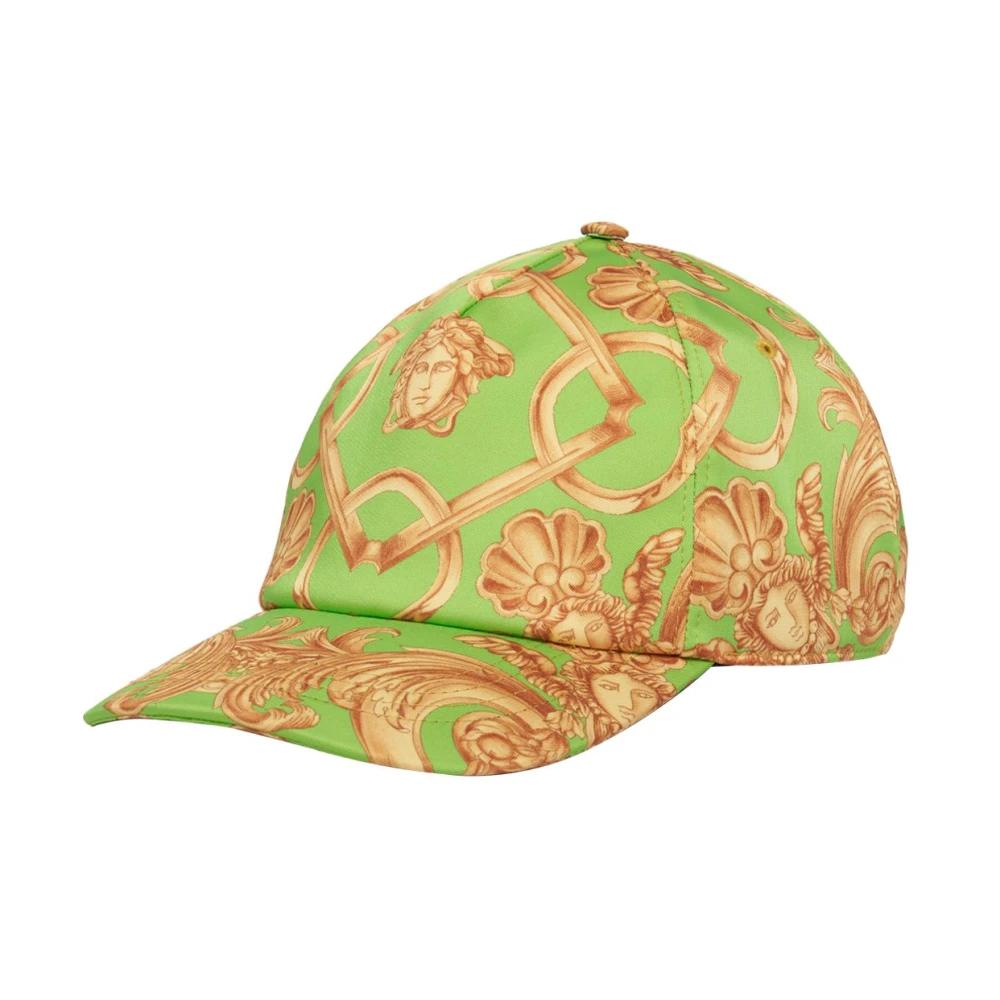 Versace Pink with Gold Baroque Print Cap Versace Pink Baroque Cap Versace main image 4