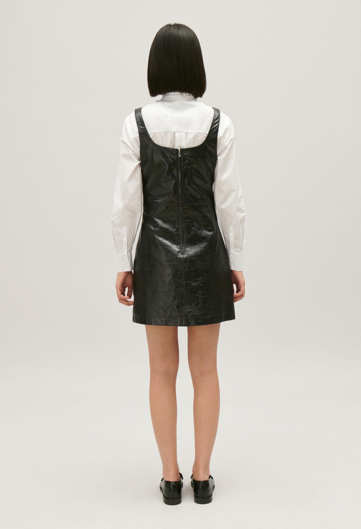 leather tunic dress Faux Leather Shirt Dress Sienna / M