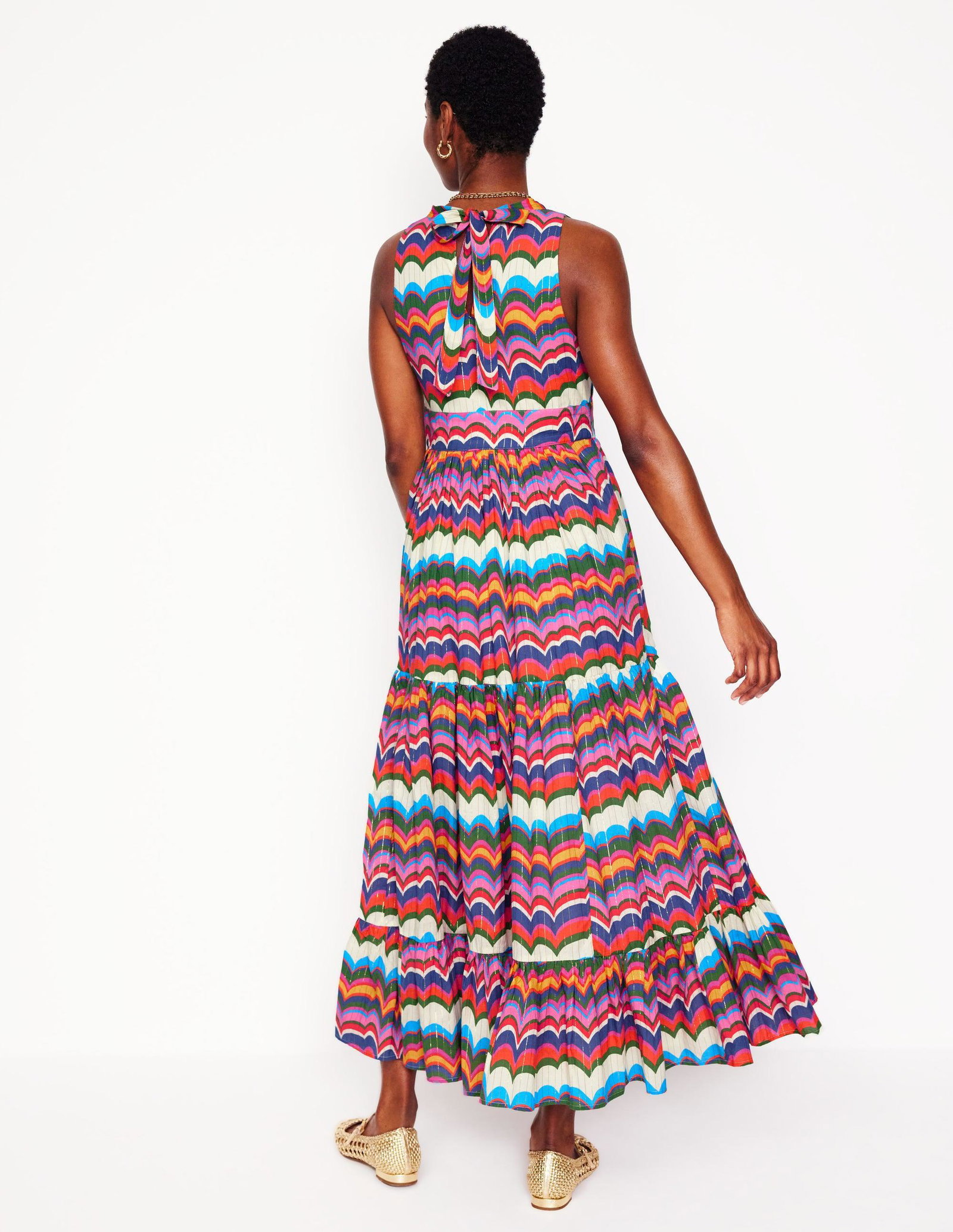 serena cotton tie maxi dress BODEN Serena Cotton Tie Maxi Dress