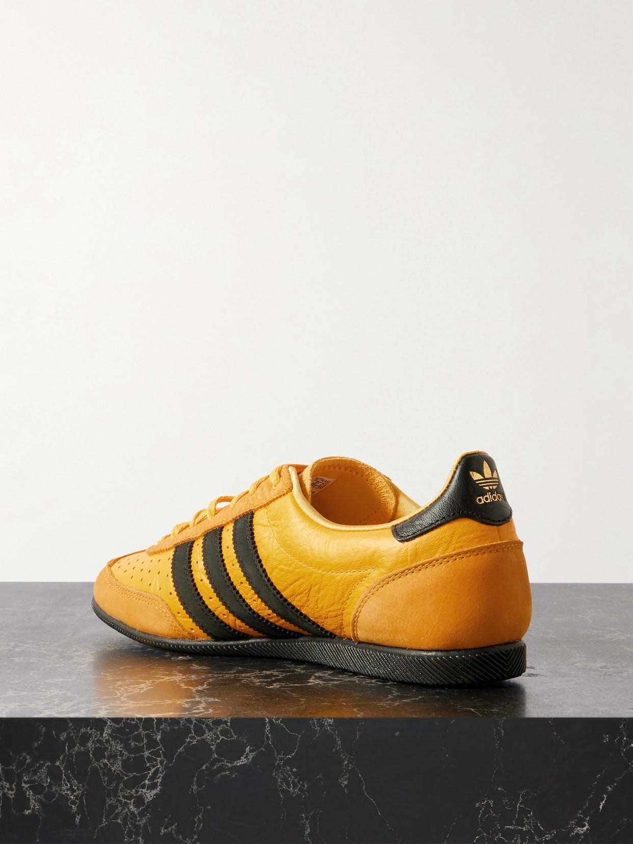 ADIDAS ORIGINALS Japan Suede-Trimmed Leather Sneakers | endource