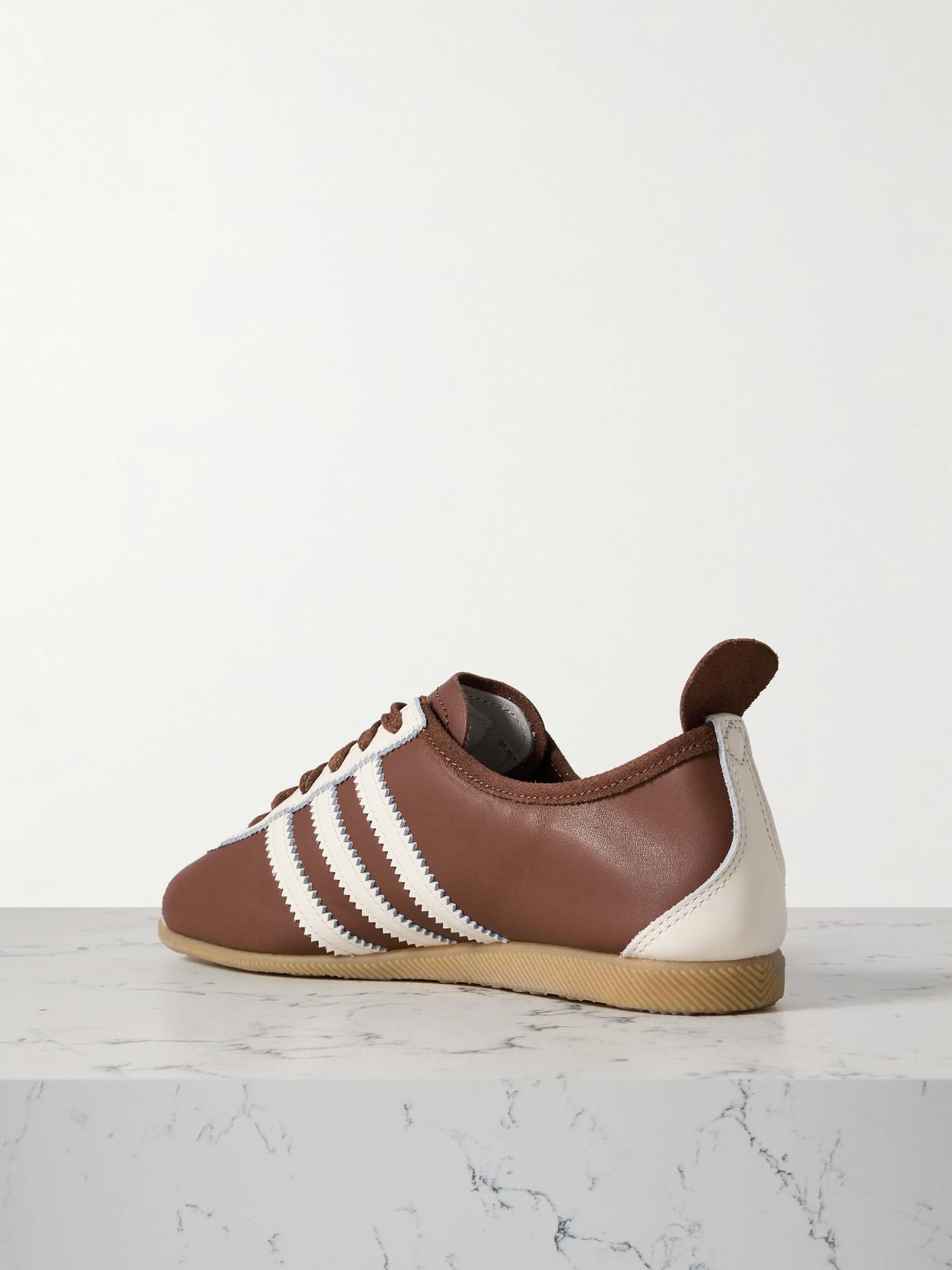 ADIDAS ORIGINALS Japan Suede-Trimmed Leather Sneakers | endource