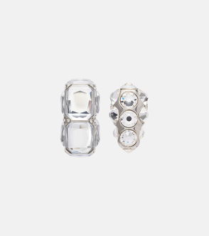 Crystal-studded acetate earrings, Acne Studios