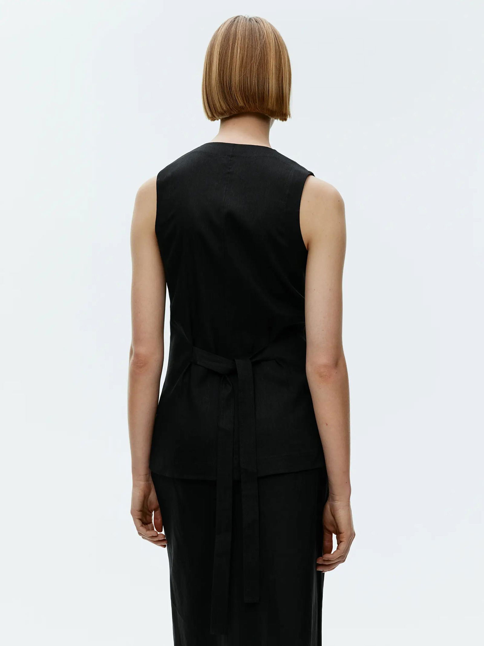 chinese dress ladies Claire linen vest  LittleWomenAtelier