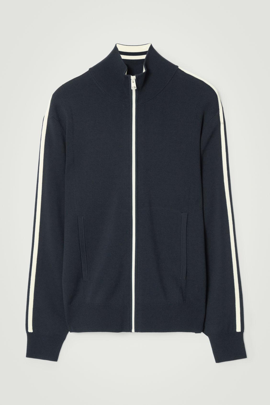Padded Jacket with Contrast Stripes