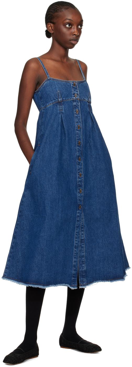 apc denim dress A.P.C. Indigo Denim Jane Dress A.P.C