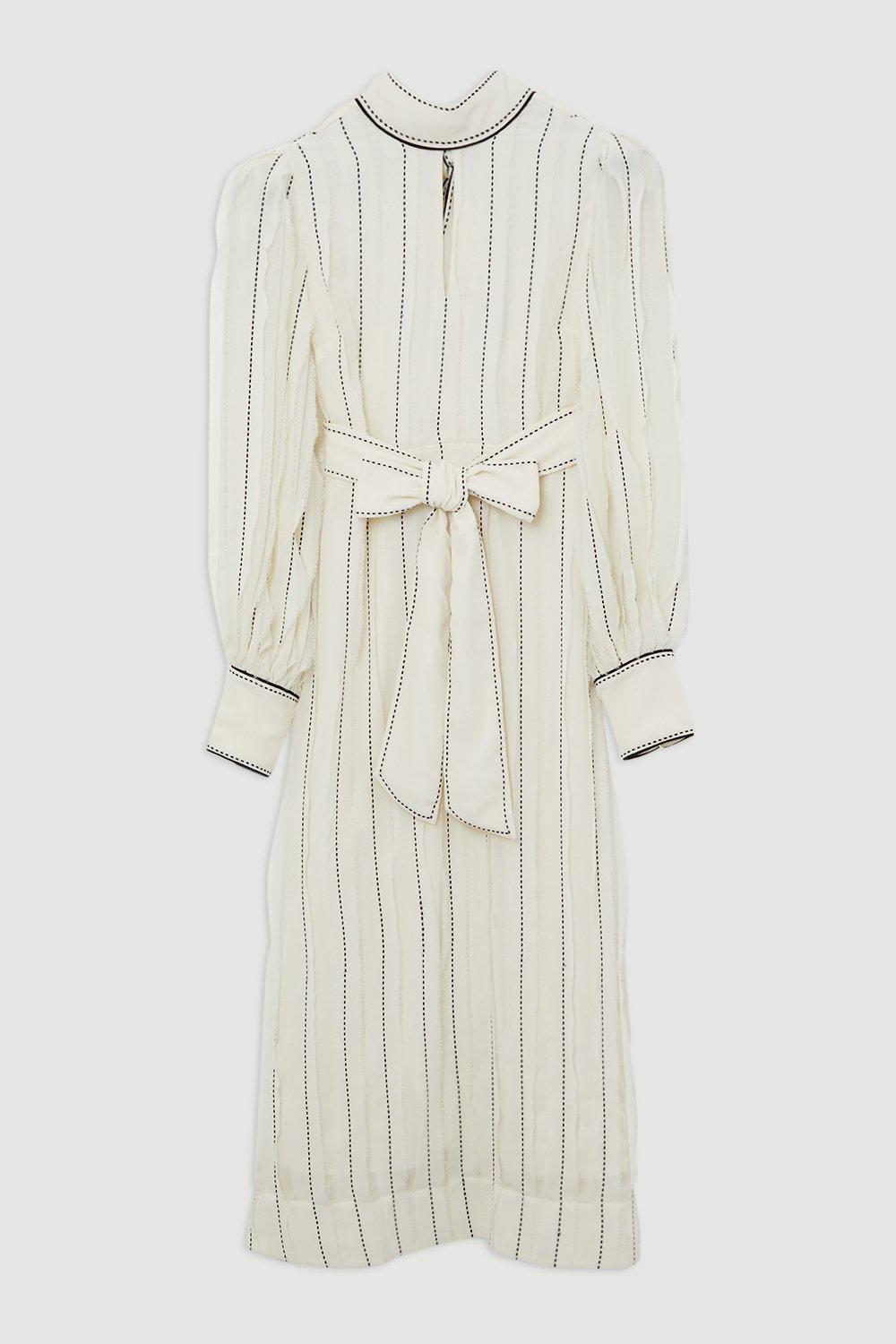 lydia millen tie belted midaxi dress