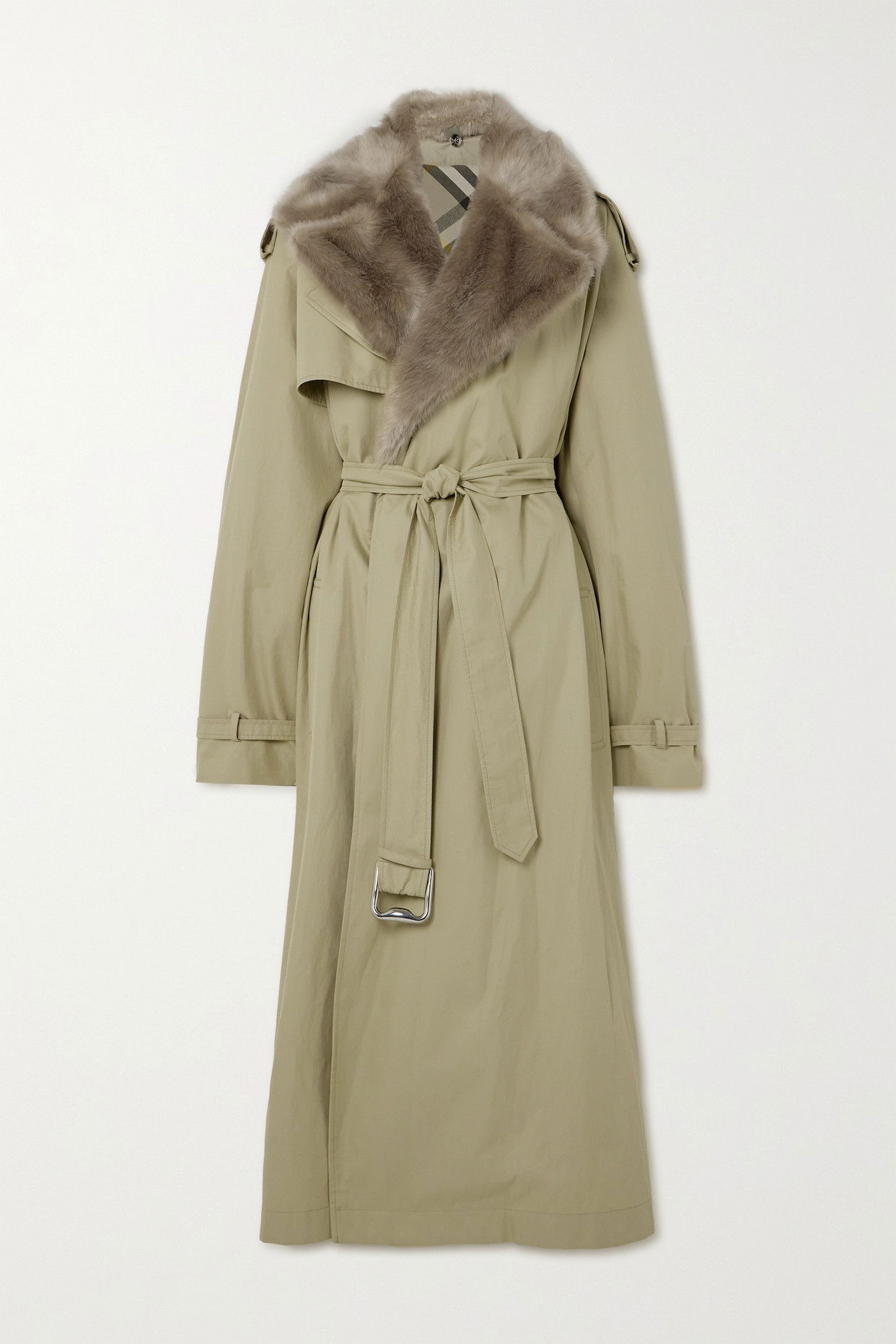Heritage Trench Burberry Trench Coat Vegan BURBERRY Faux Fur