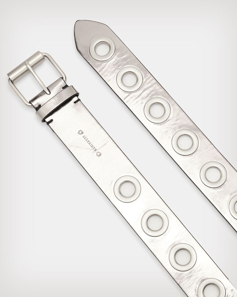 ALLSAINTS Dani Metallic Leather Belt | endource display picture 3