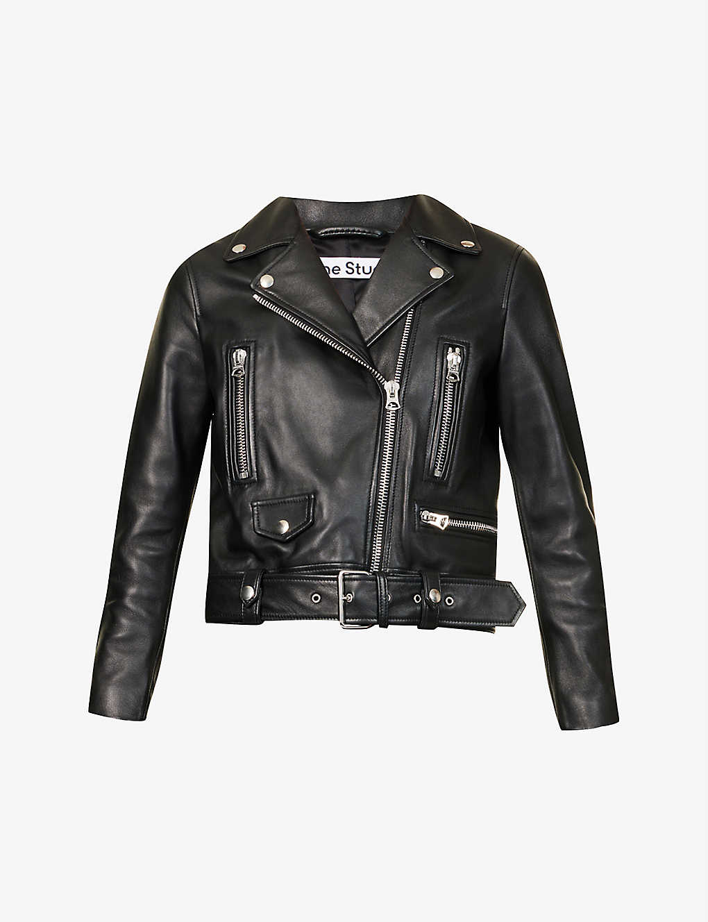 ACNE STUDIOS Mock Leather Biker Jacket | Endource