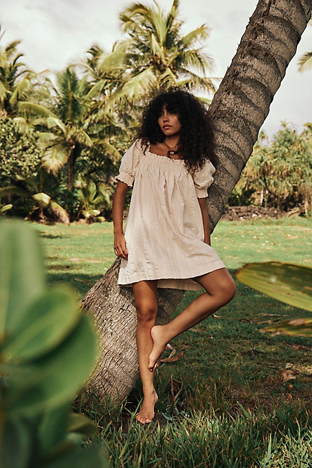 free people oceana mini dress Free People velvet smock swing mini dress in navy