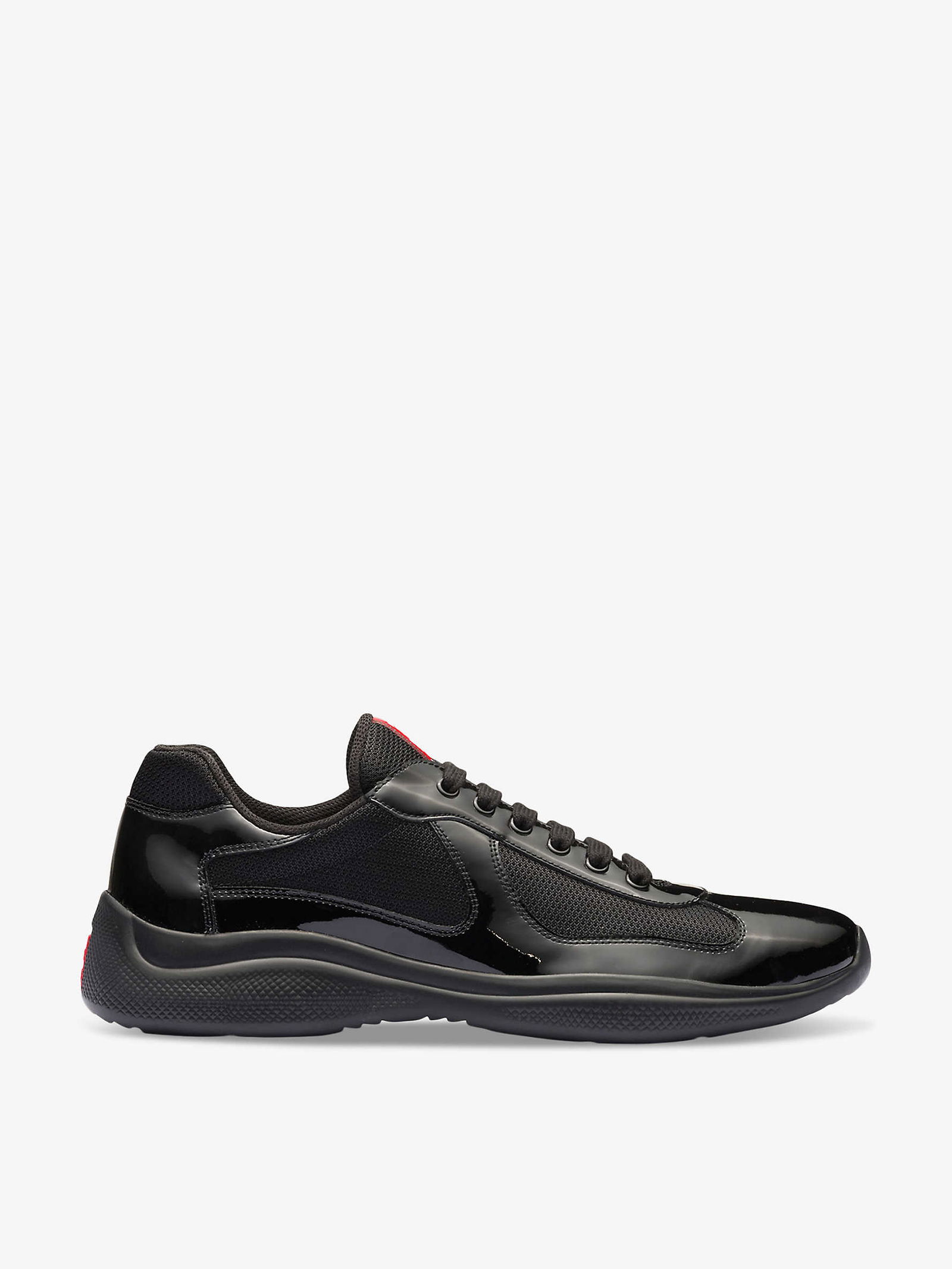 PRADA America's Cup Leather And Mesh Trainers endource - Main Image