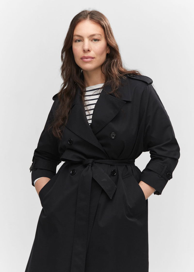 MANGO Double-Button Trench Coat | Endource