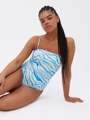 JOHN LEWIS Maui Ruched Bandeau Control Swimsuit