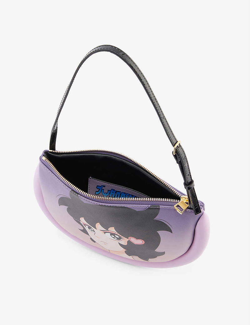 JW ANDERSON JW Anderson x Run Hany - Moon Leather Shoulder Bag 