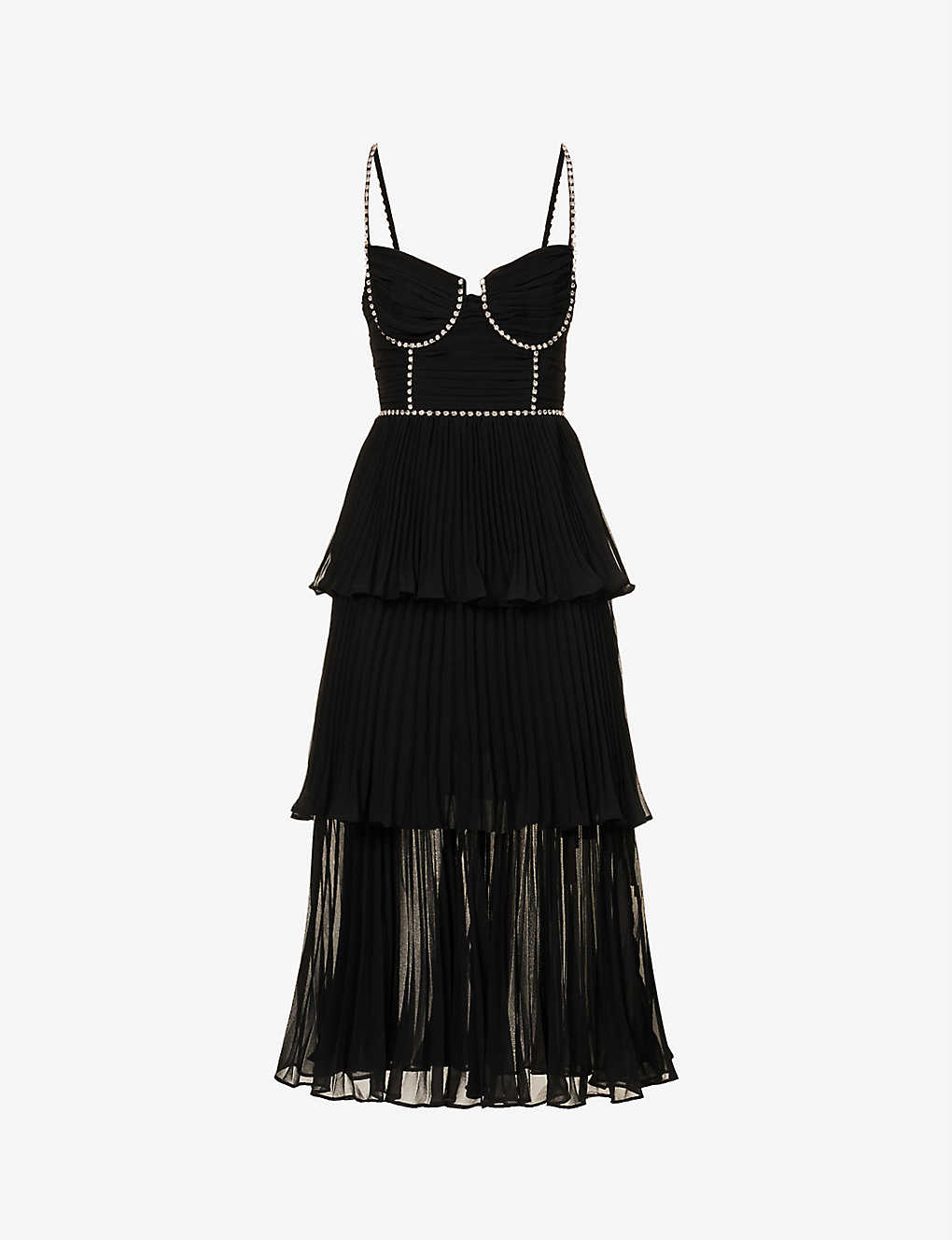 self portrait diamante midi dress Diamante Midi Dress