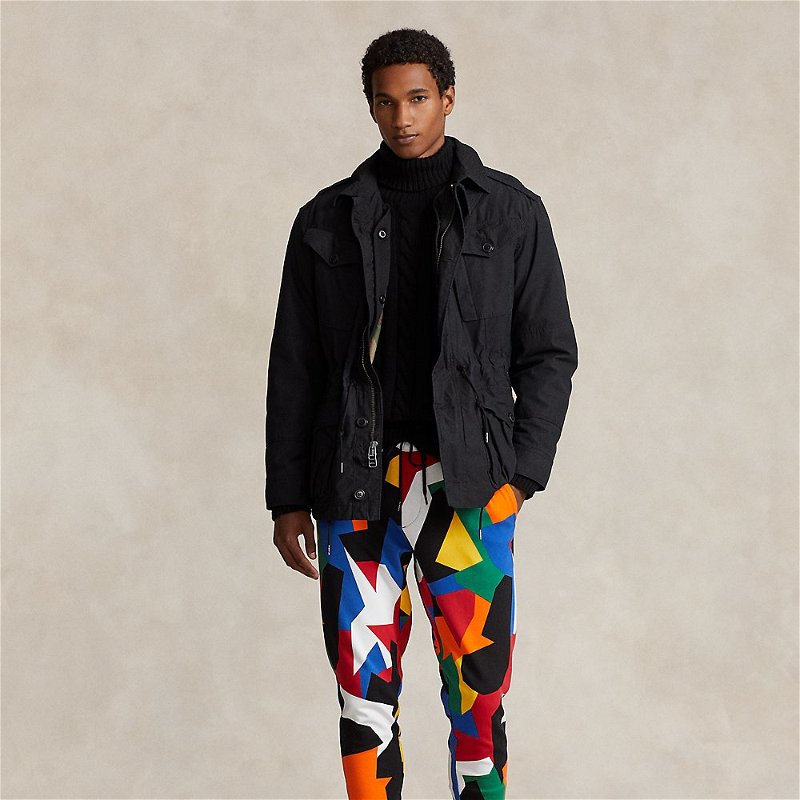 Polo Ralph Lauren Abstract-Print Double-Knit Jogger Pants