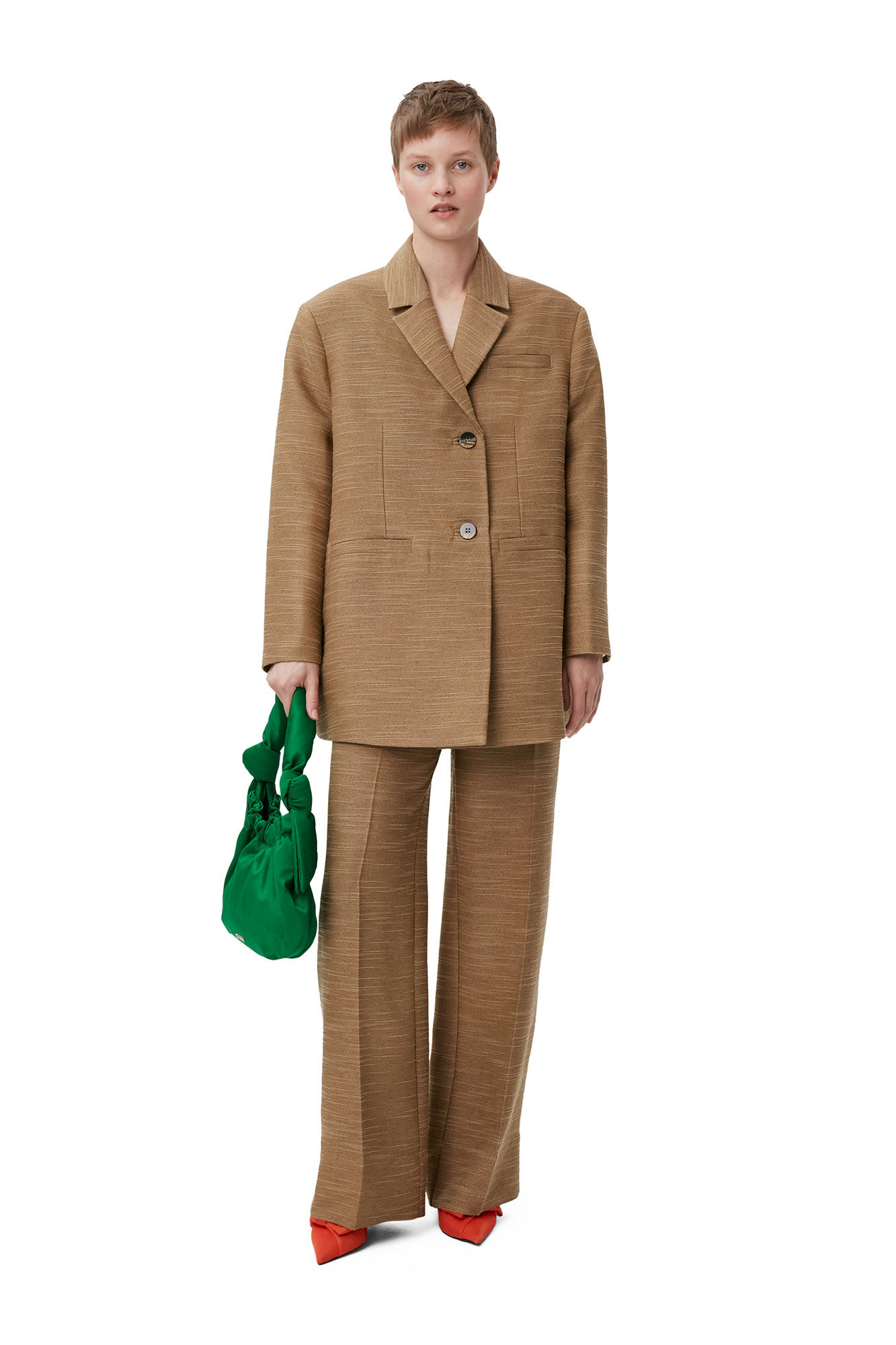 ganni-slub-oversized-blazer. 