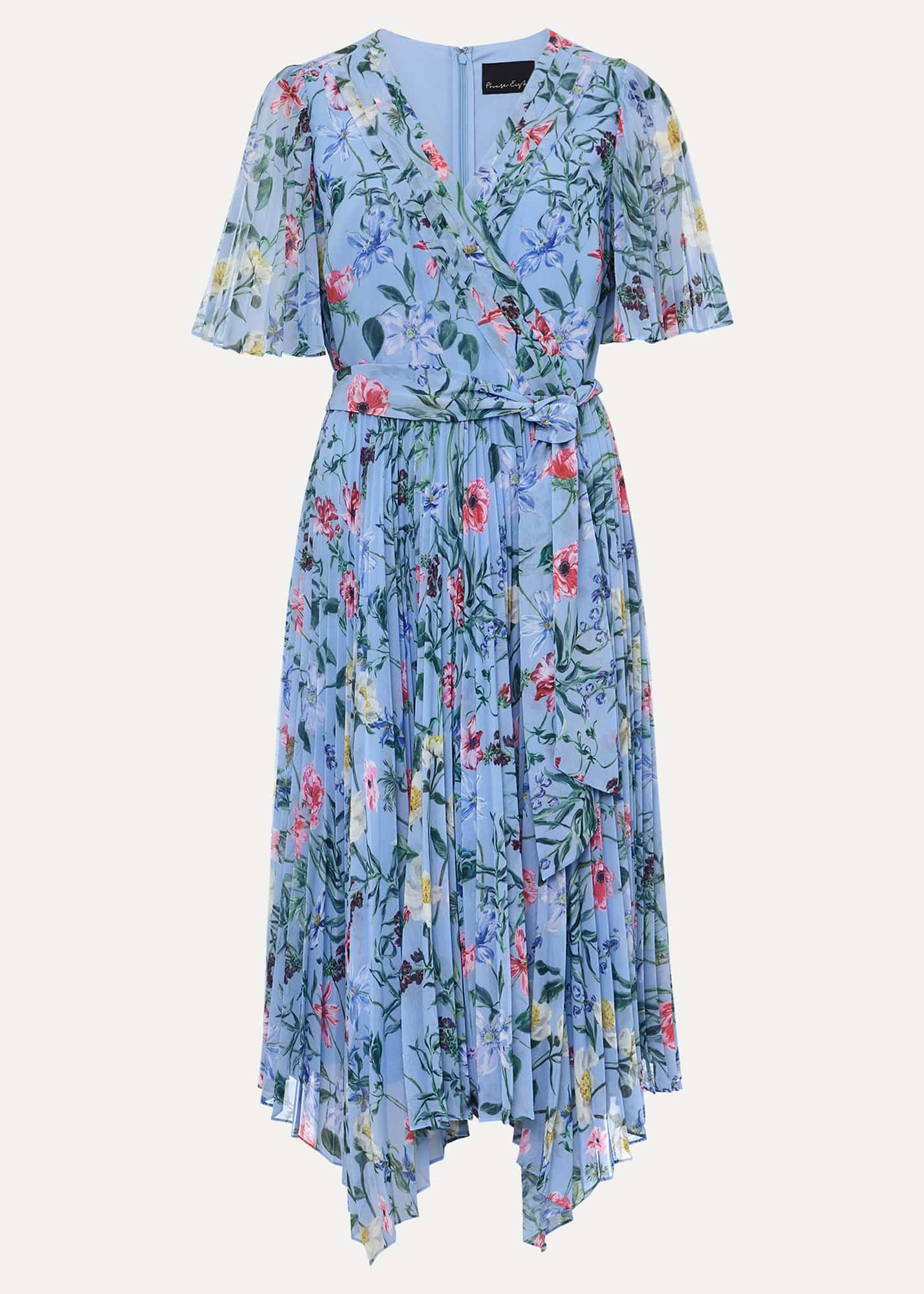 Womens Clothing Pretty Little Thing Floral Pleated Midi Dress