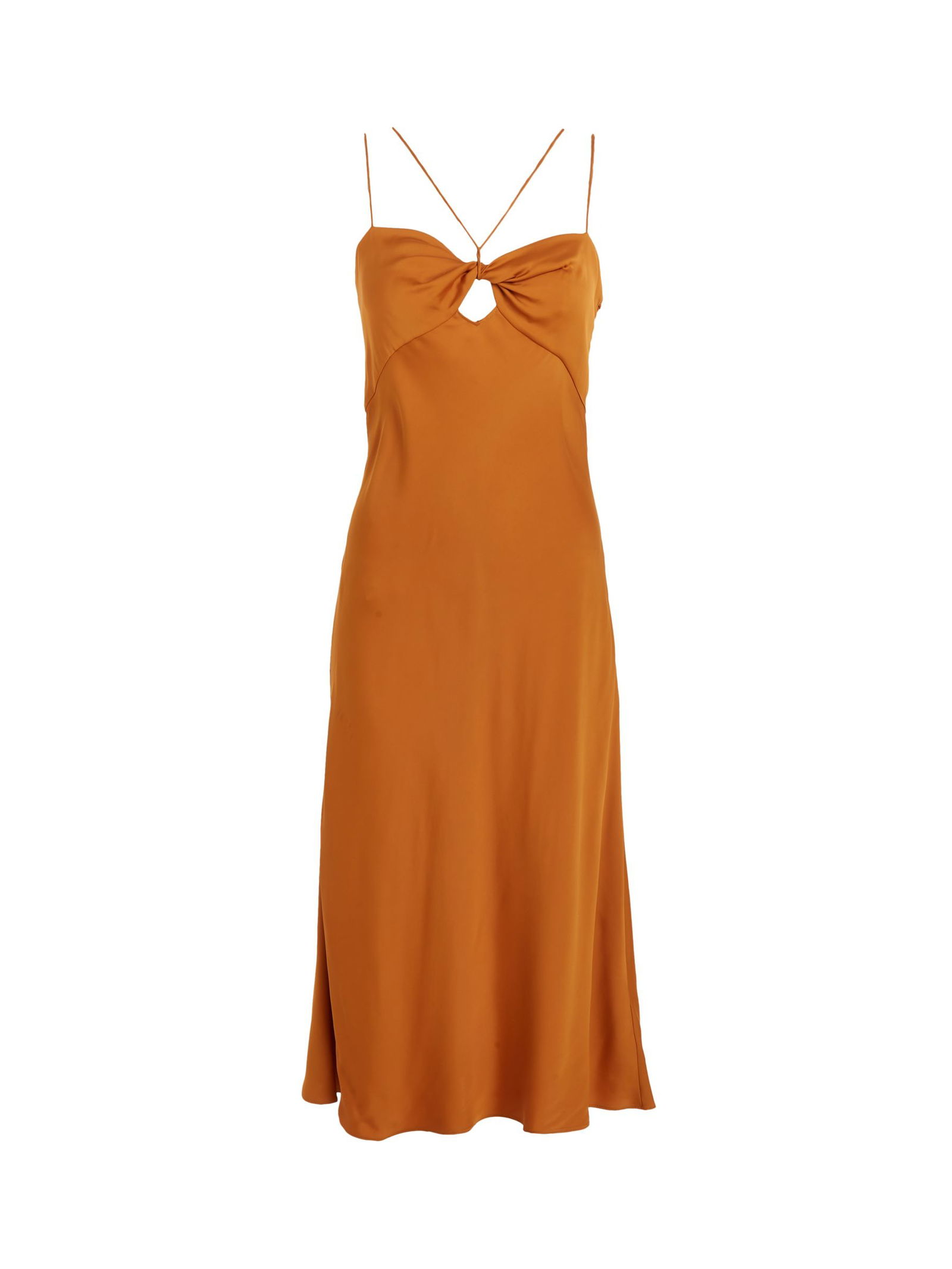 calvin klein midi slip dress Calvin Klein Open Back Midi Slip Dress - 38 - Blue