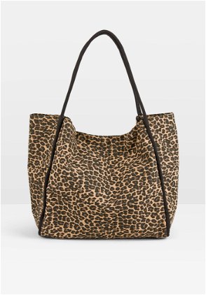 Vero Leopard Tote Bag, Leopard
