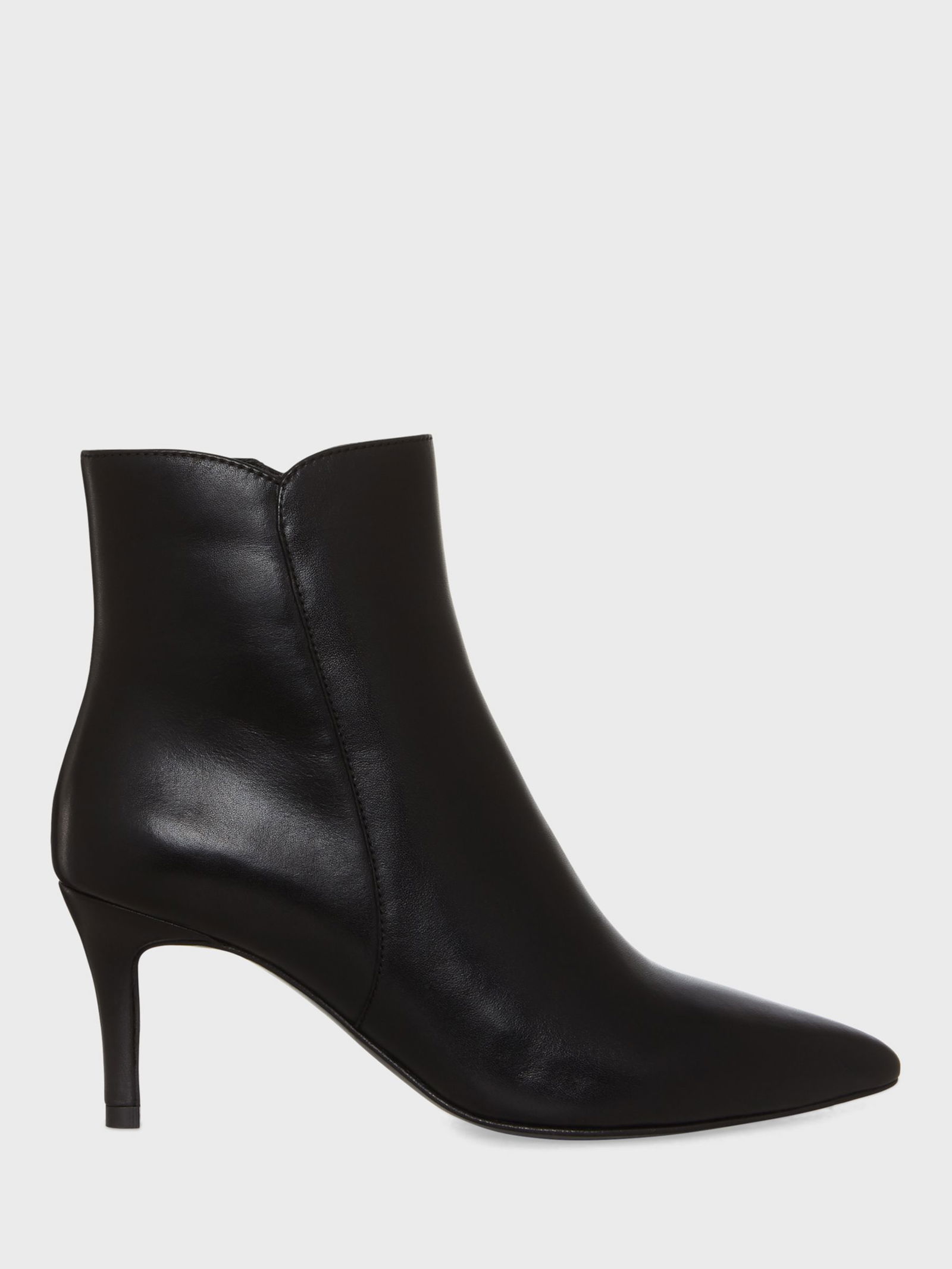 HOBBS Elida Leather Stiletto Heel Ankle Boots in Black | Endource