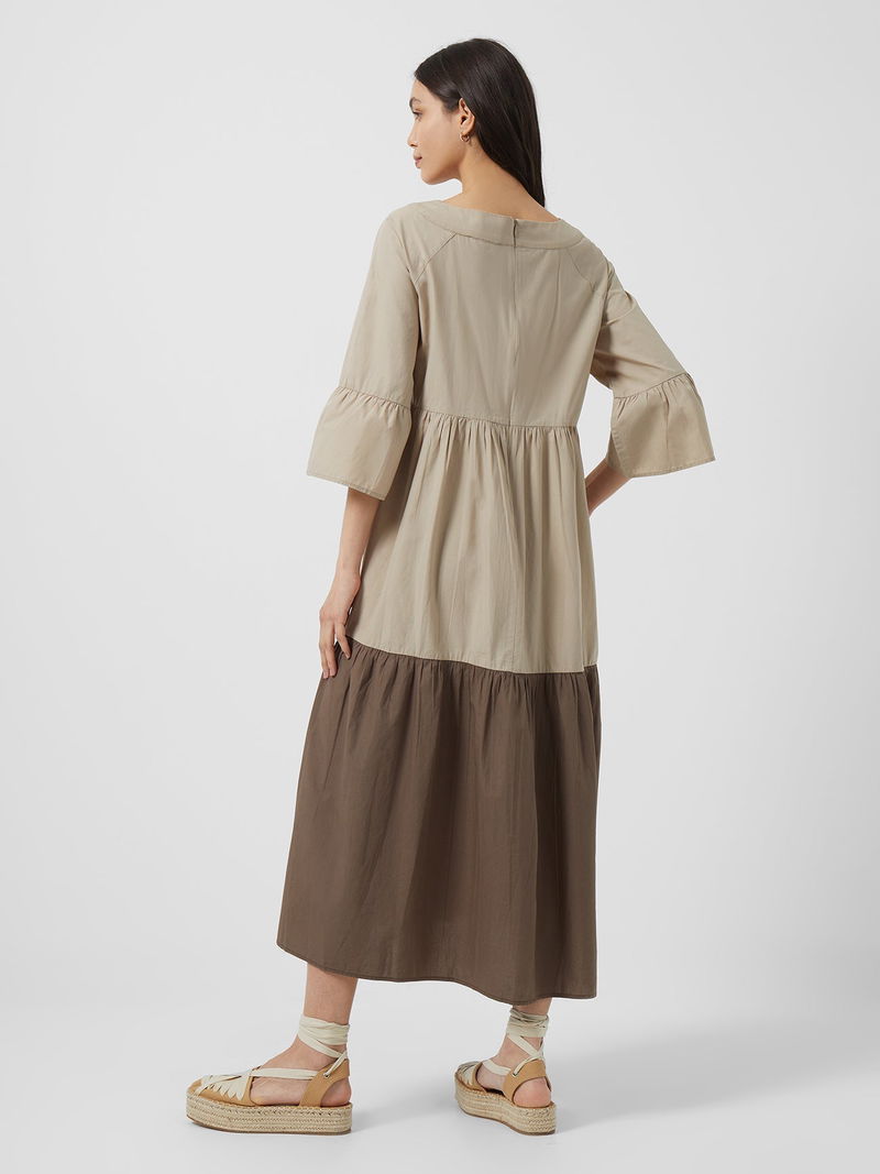 FRENCH CONNECTION Poplin Tiered Maxi Dress | endource