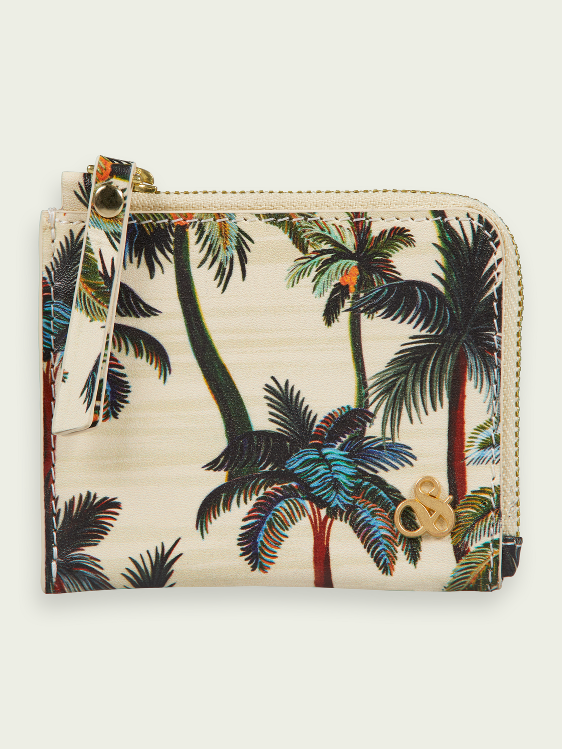 Scotch and Soda Leather Cardholder in Brown main image 0