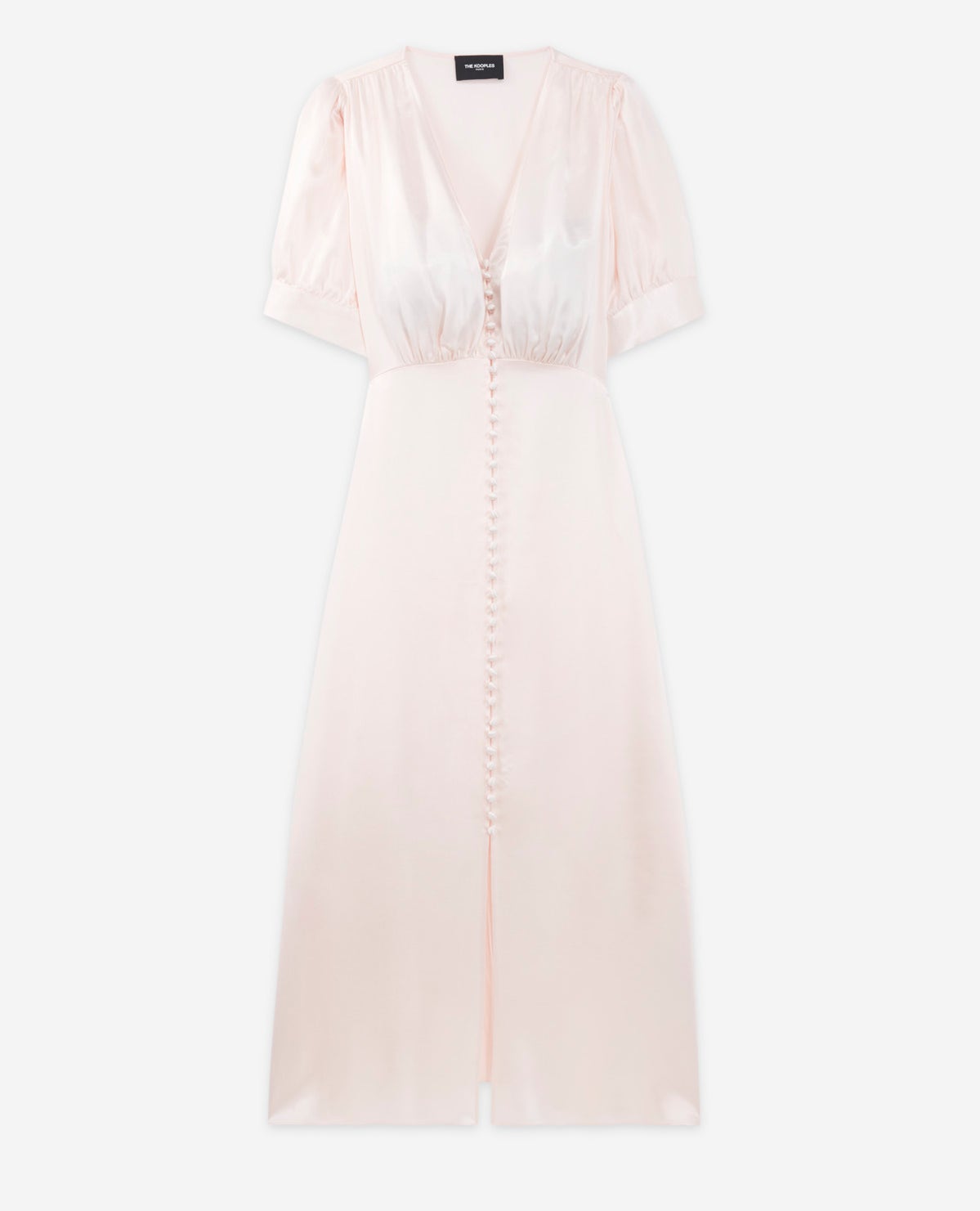 the kooples pink dress Pink ruffled maxi dress Women