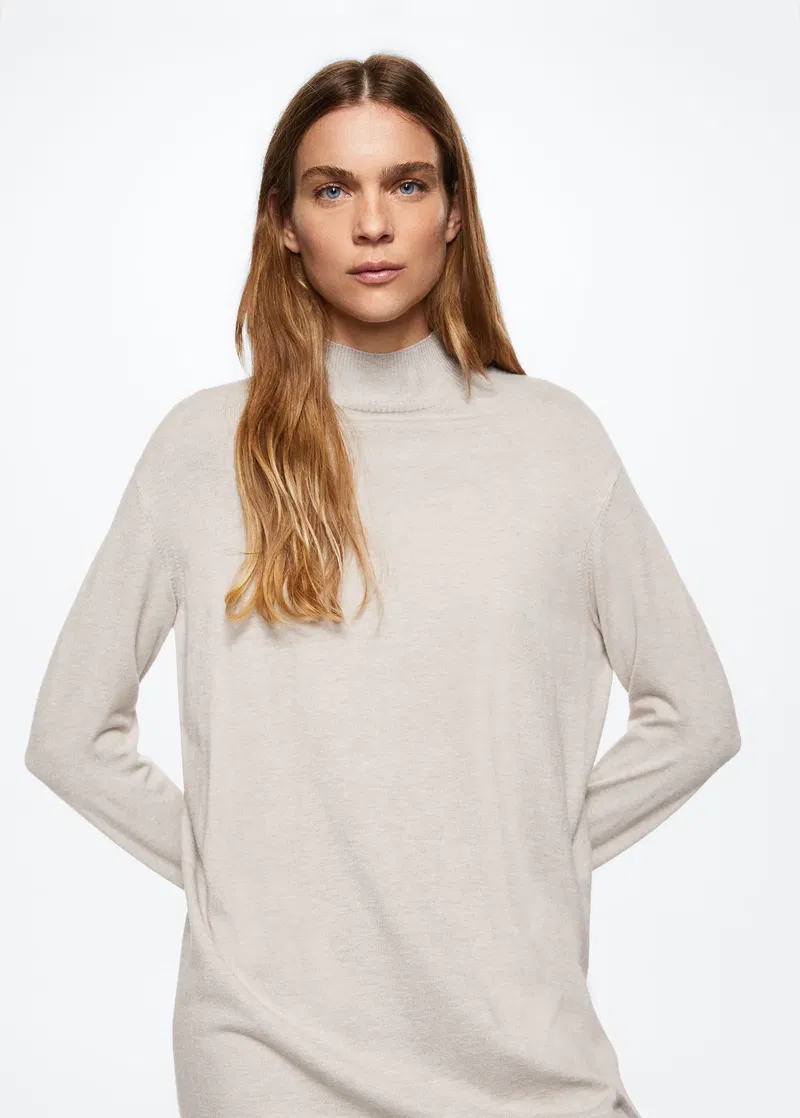 MANGO Knitted Perkins Neck Dress | endource MANGO Knitted Perkins Neck Dress | endource