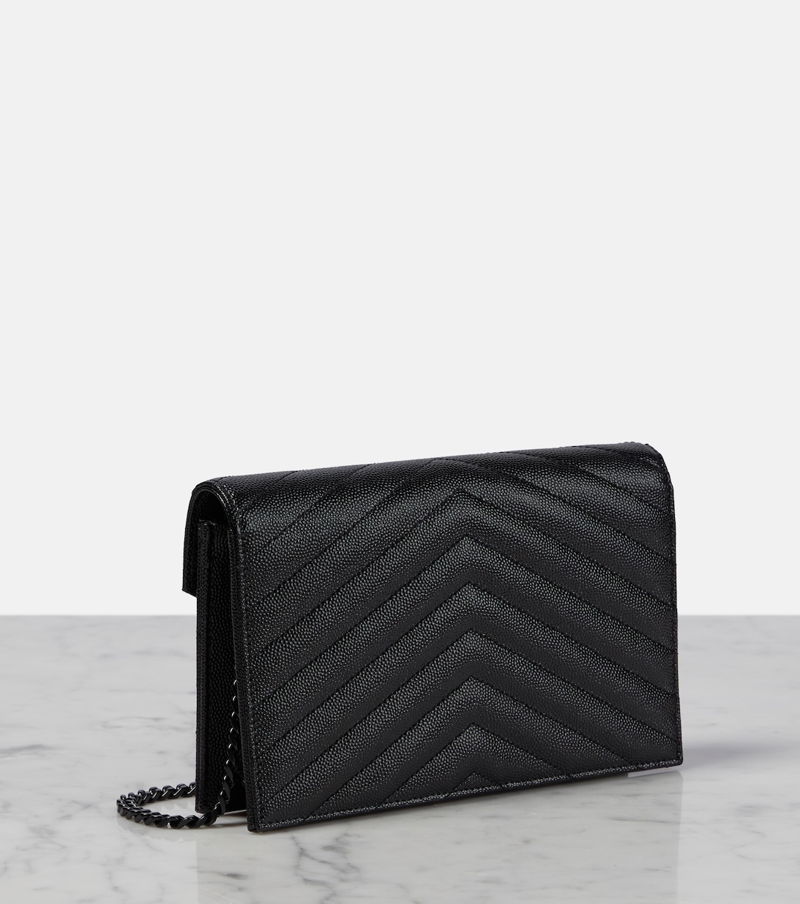 Saint Laurent Cassandre Matelassé Envelope Chain Wallet - ShopStyle